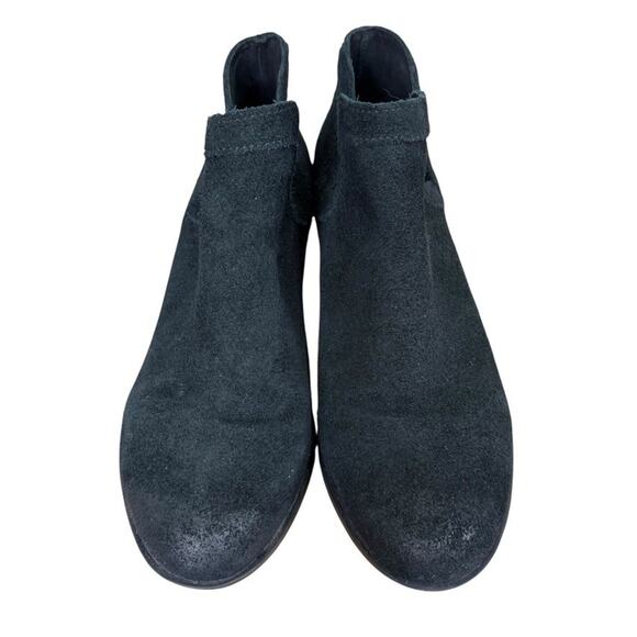 Sorel Lolla Cut Out Bootie Ankle Boots Black Suede Leather Shoes Womens sz 7.5 - Picture 6 of 16